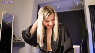 The man did not expect to meet a hot stepmom in a robe, showcasing Letty Black’s seductive charm