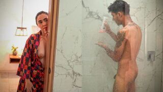 A hot shower encounter with the stepmom is every man's fantasy