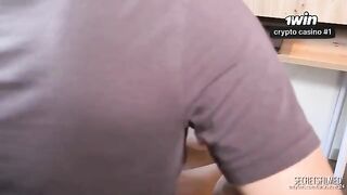 A man checked the strength of tongue of a young girl in an intense session