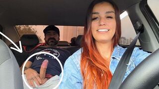 The girl knew the car would break, so she prepared for sex