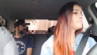 The girl knew the car would break, so she prepared for sex