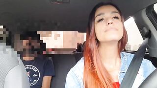 The girl knew the car would break, so she prepared for sex