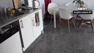 The walk got her excited, now she needs to warm up from the inside