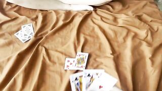 The guy did not give the girl a rest until morning, following a card game loss
