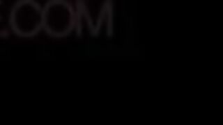 A man woke up and fucked a young slim babe with big boobs