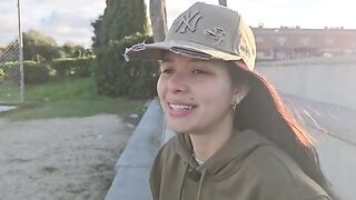 A petite actress went into the jungle and got fucked by a stranger