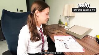 The girl was fucked for not doing her homework
