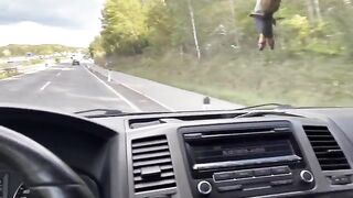 The guy fucked his step sister in the car of an Uber driver