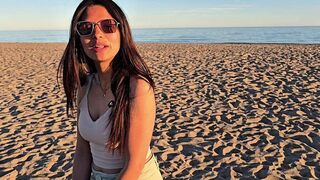 An empty beach isn't exactly the right spot for intimate moments