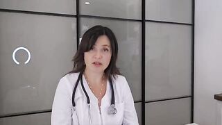 A happy patient has an encounter with her doctor in a steamy scene