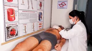 A hot nurse has sex with her patient right in the hospital