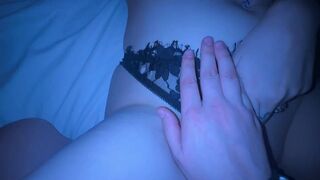 We stayed at home with my stepsister and had some fun