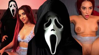 A horror movie with Jessica Sodi turns into a great porn