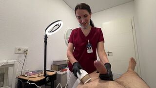 A hot nurse smoothes out all the client's complaints with care