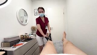 A hot nurse smoothes out all the client's complaints with care