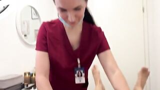 A hot nurse smoothes out all the client's complaints with care