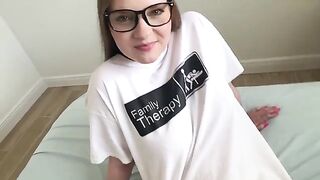 The girl is hit by a strong desire in the most unexpected moments