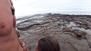 The beach is always wet – from the water and because of the atmosphere