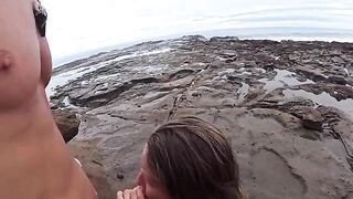 The beach is always wet – from the water and because of the atmosphere