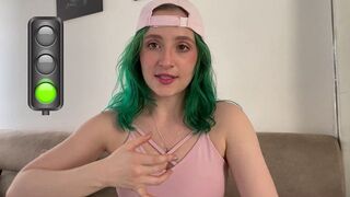 A girl plays with a dildo and reaches intense pleasure, embodying the essence of Booty White’s bold and daring performances