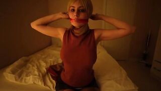 Ashley Graham in a captivating Resident Evil cosplay scene