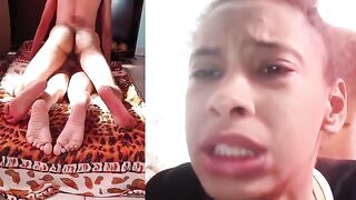 The ring tightens, and the penis bursts through in a wild, passionate scene