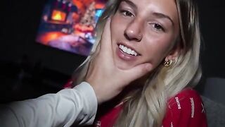 The guy masturbates his cock and catches the cum with his mouth