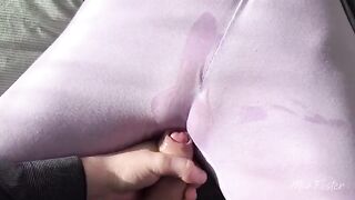 A stepsister is getting rubbed her wet pussy by a thumb in this hot video