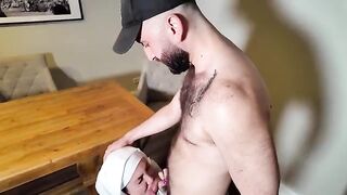 Two muscular men fucked a young and hot girl in an intense scene