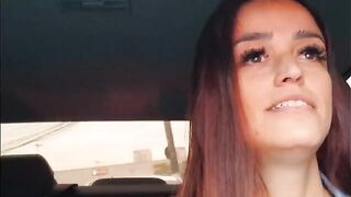 The road is empty, the car is full of moans in steamy action