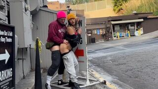 We mustn't get caught - passionate sex in public space