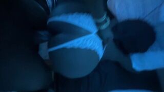 Ebony girl got called over for some intense action at 3AM