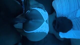 Ebony girl got called over for some intense action at 3AM