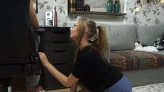 The little girl wants attention from a man and she gets it