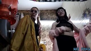 The plumber receives a hard dick from the sexy Argentina babes