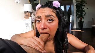 3 Juicy Cumshots for the UwU Teeny, an 18-year-old couple