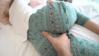The stepsister has a dream about sex with her stepbrother
