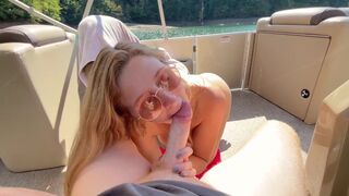 A couple has a messy double creampie on a spring break cruise