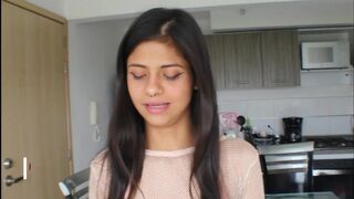I fucked my stepsister after he made a sexy parade with his lingerie