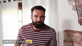 What do you get when Demi Sutra and Ebony Mystique share a big cock? A wet threesome