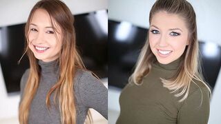 Hot babes Taylor Sands and Akarra Summers show off their bodies and skill in oral sex